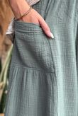 Pure Cotton Santos Quinn Culotte Pant Khaki /11 =